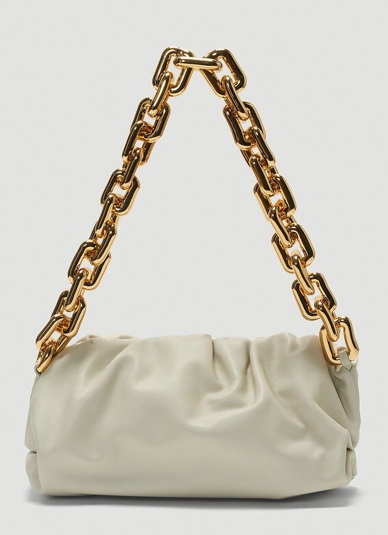 The Chain Pouch Bag in Beige