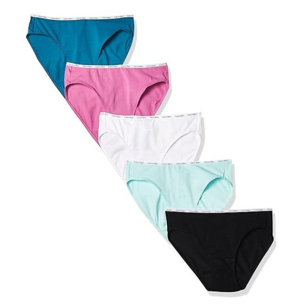 Women’s Cotton Stretch Logo Bikini Panties, Multipack