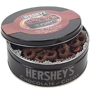 Hershey's Milk Chocolate Covered Pretzels, 16-Ounce Tin