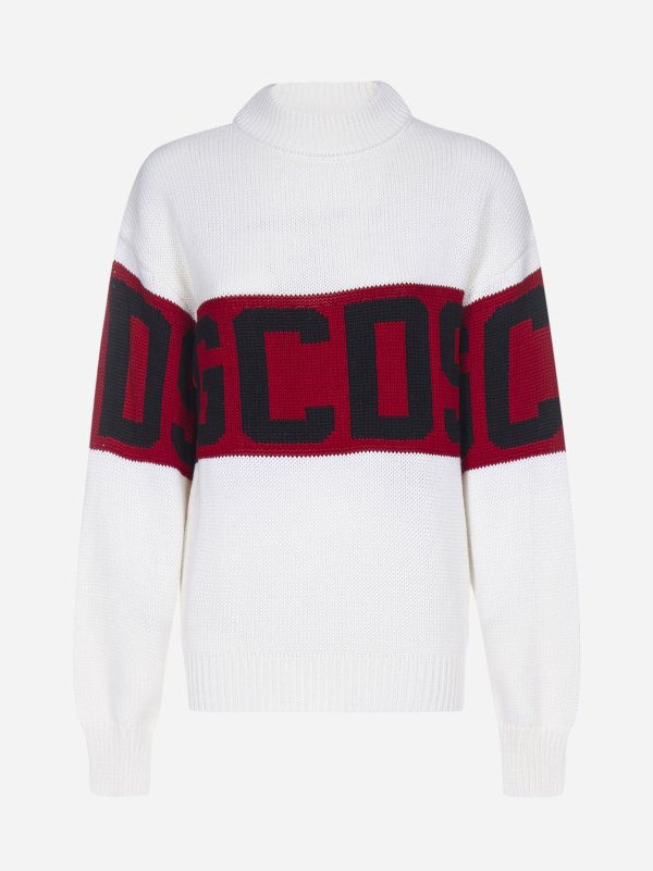 Logo wool blend sweater