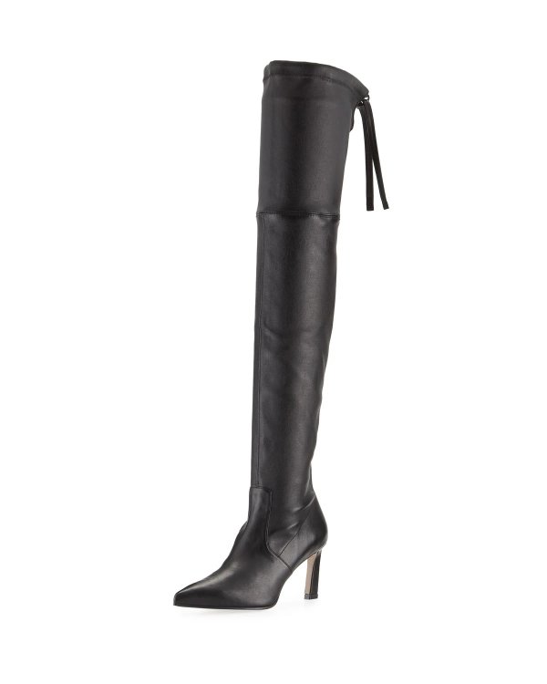 Natalia 75mm Leather Over-The-Knee Boots