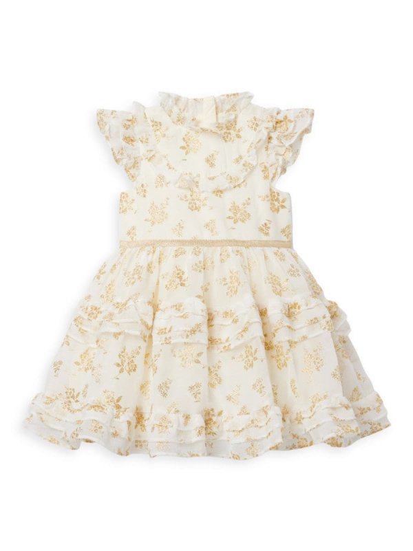 Baby Girl's, Little Girl's & Girl's Sparkle Floral Print Dress