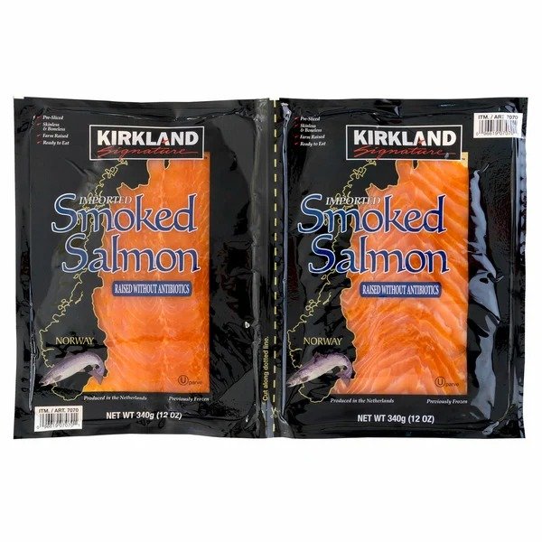 Kirkland Signature Smoked Salmon, 12 oz, 2 ct
