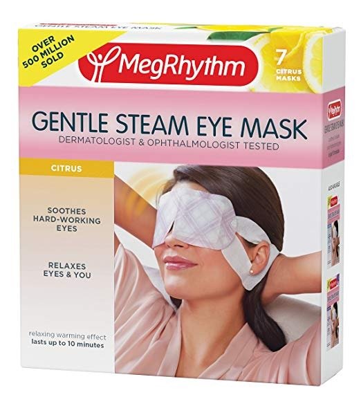 Invigorating Citrus Gentle Steam Eye Mask, 7 Count