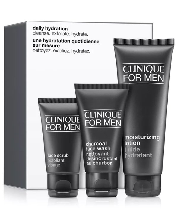 3-Pc. Daily Hydration Skincare Set For Men
