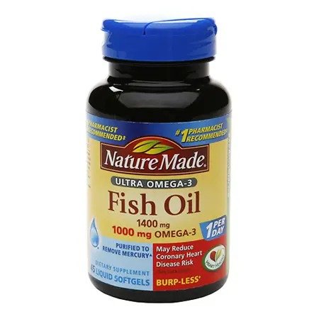 Ultra Omega-3 Fish Oil 1400 mg Dietary Supplement Liquid Softgels