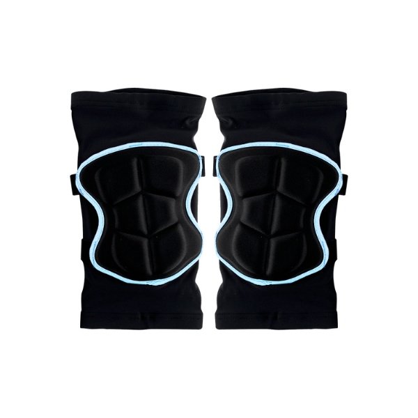 成人滑雪护膝护具套装 防摔裤滑冰护具 蓝色XL码