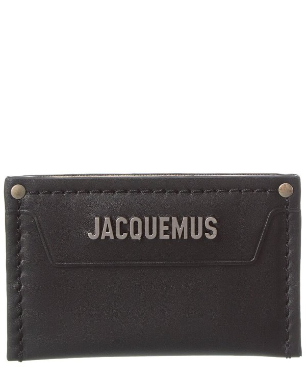 Le Porte Carte Meunier Leather Card Case / Gilt
