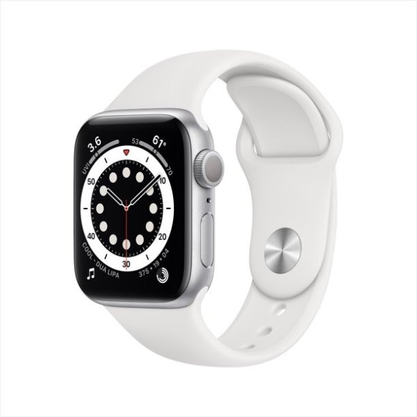 Watch Series 6 GPS, 40mm Silver Aluminum Case with White Sport Band - Regular
