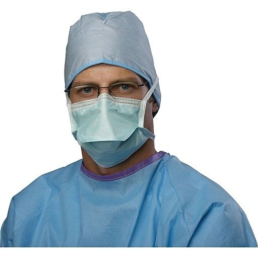 Shop Staples for Medline Surgical Chamber-Style Face Masks, Green, 300/Pack