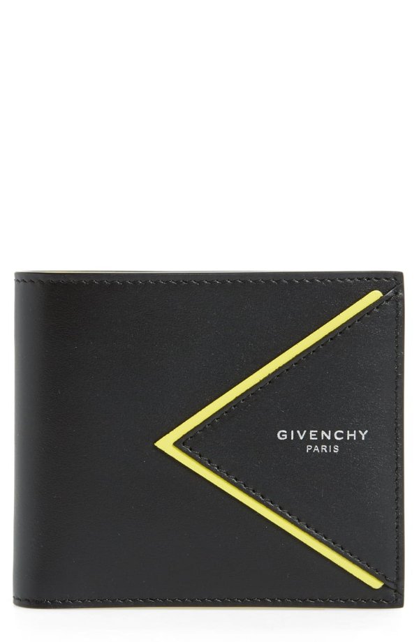 V-Shape Bifold Leather Wallet
