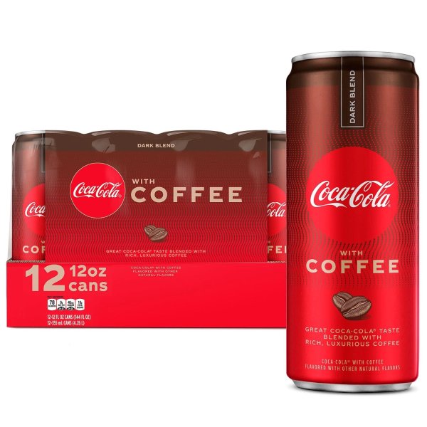 cola with Coffee Dark Blend, 12 Fluid Ounce (Pack of 12)