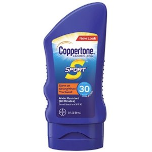 白菜价：水宝宝Coppertone SPF 50 运动型防晒乳