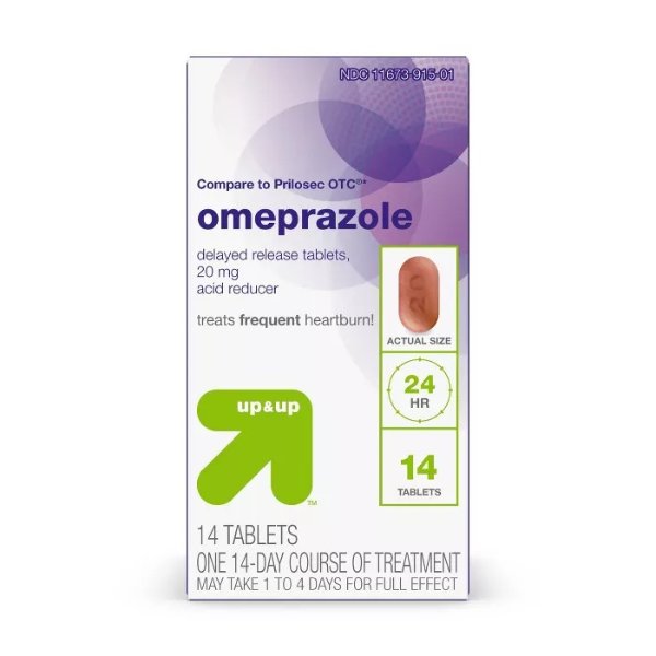 Omeprazole Delayed-Release Acid Reducer - 20mg Tablets - Up&Up&#153;
