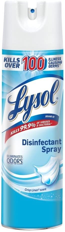 Disinfectant Spray, Crisp Linen, 12.50 Oz