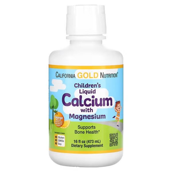 儿童液体钙, 16 fl oz (473 ml)