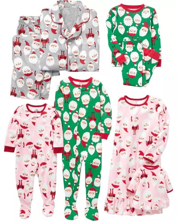 全家配套圣诞居家服，以婴儿码为例