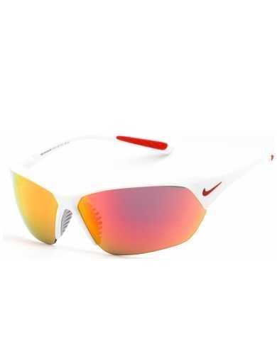 Nike Men's White Rectangular Sunglasses SKU: EV1125-106-69 UPC: 886060687913