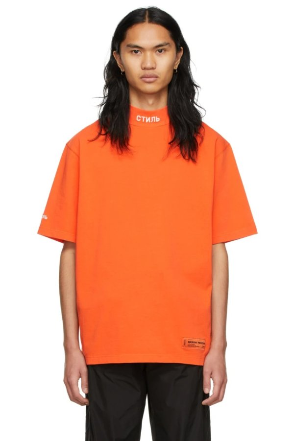 橙色 Style T 恤