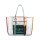 Perry Oversized Colorblock See-Through Tote Bag