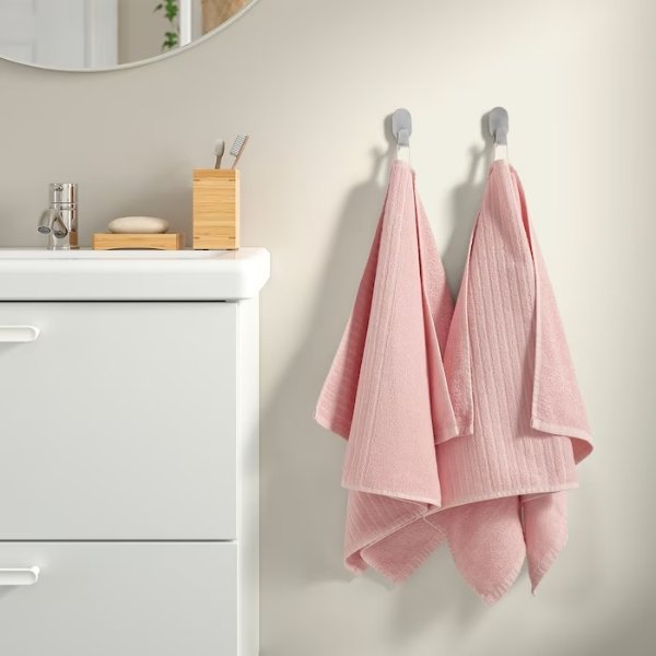 VAGSJON 手巾，淡粉色