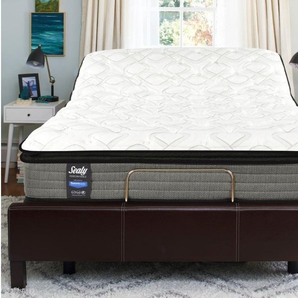 Response Performance 14" Plush Pillowtop Mattress with Ease Adjustable Base. Free White Glove Delivery.