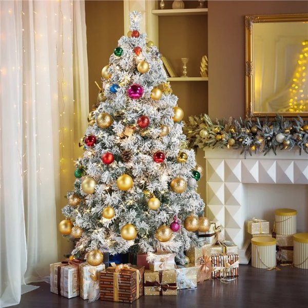 Lighted Spruce Christmas Tree
