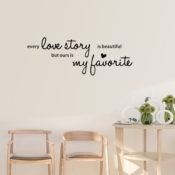 Letter Wall Sticker Carved
