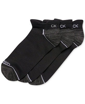 Men's Reflective Logo Zoned Cushion Socks, 3-Pack