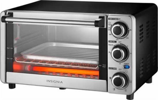 Insignia 4-Slice Stainless Steel Toaster Oven