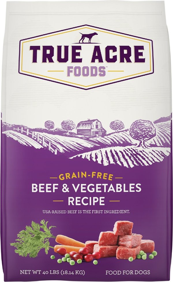 Beef & Vegetable Recipe Grain-Free Dry Dog Food, 40-lb bag - Chewy.com
