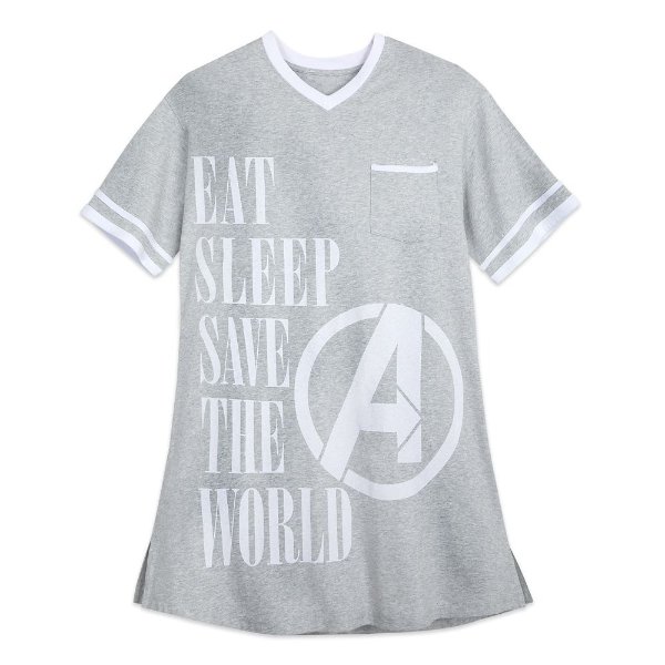 Marvel's Avengers ''Eat Sleep Save the World'' Sleep T-Shirt for Women | shopDisney