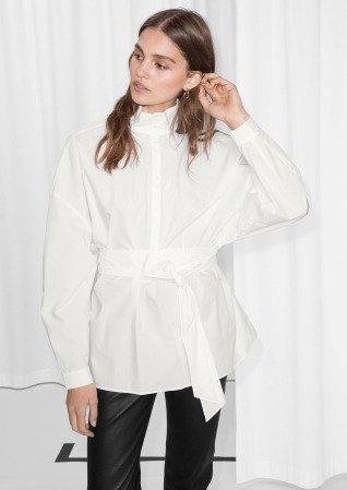 & Other Stories | Cotton Blouse | White