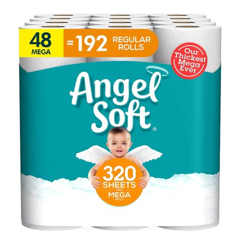 Angel Soft  双层卫生纸 48卷超值装 相当于192普通卷