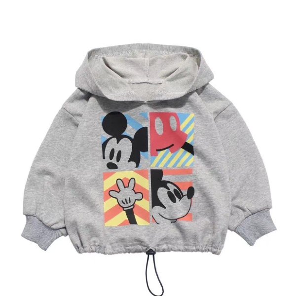 Spring Fall Toddler Kids Sweatshirt – Gray Mickey