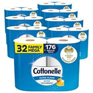 Cottonelle Ultra Clean 卫生纸 32大卷 相当于176卷