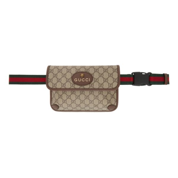 Brown & Beige Vintage GG Belt Bag