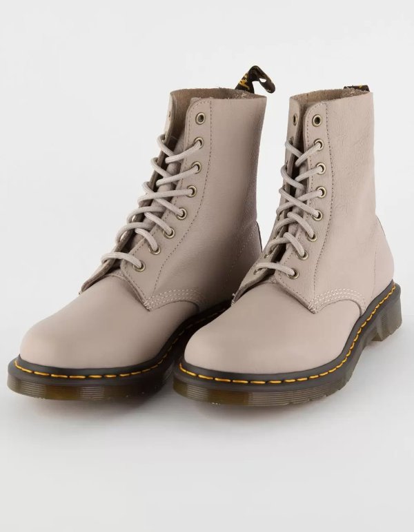 DR. MARTENS 1460 Pascal Virginia Leather Womens Boots - TAUPE | Tillys
