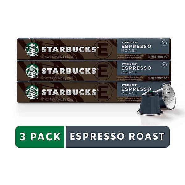 Starbucks® by Nespresso® Espresso Roast 30-Count Capsules