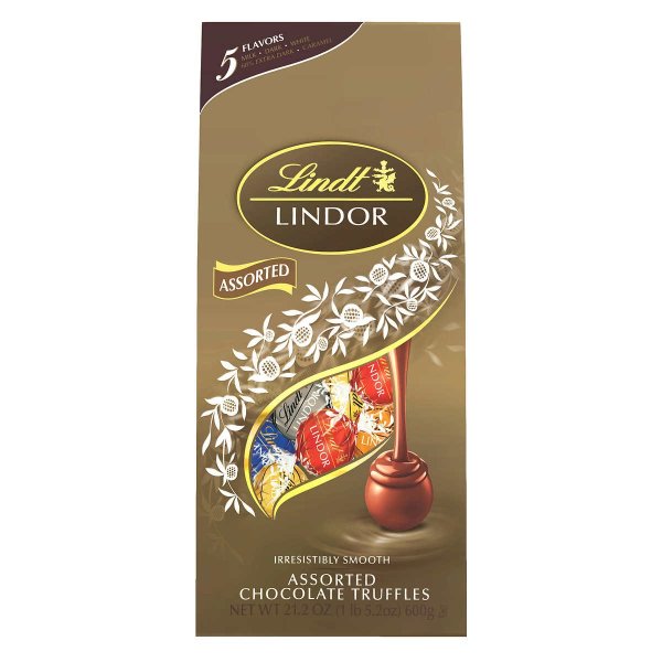 Lindor Assorted Chocolate Truffles, Assorted, 21.2 oz
