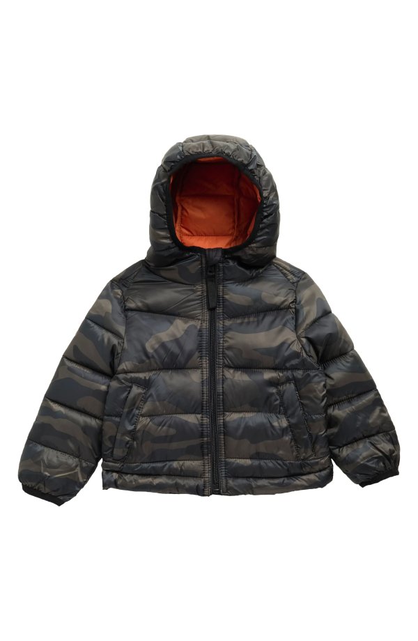 Chevron Quilted Packable Puffer Jacket