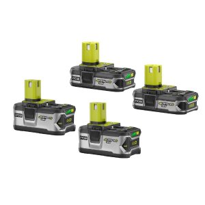RYOBI 18-Volt ONE+ Lithium-Ion LITHIUM+ High Capacity Battery Kit with (2) 4.0 Ah Batteries and (2) 1.5 Ah Batteries