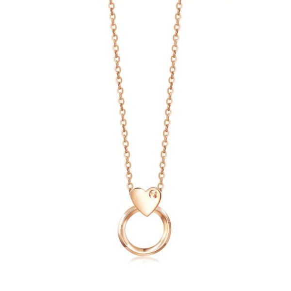 Minty Collection 18K Red Gold Heart Necklace | Chow Sang Sang Jewellery eShop