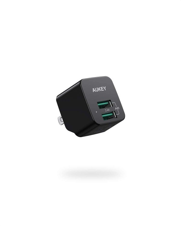 AUKEY 2.4A Ultra Compact Dual USB Charger