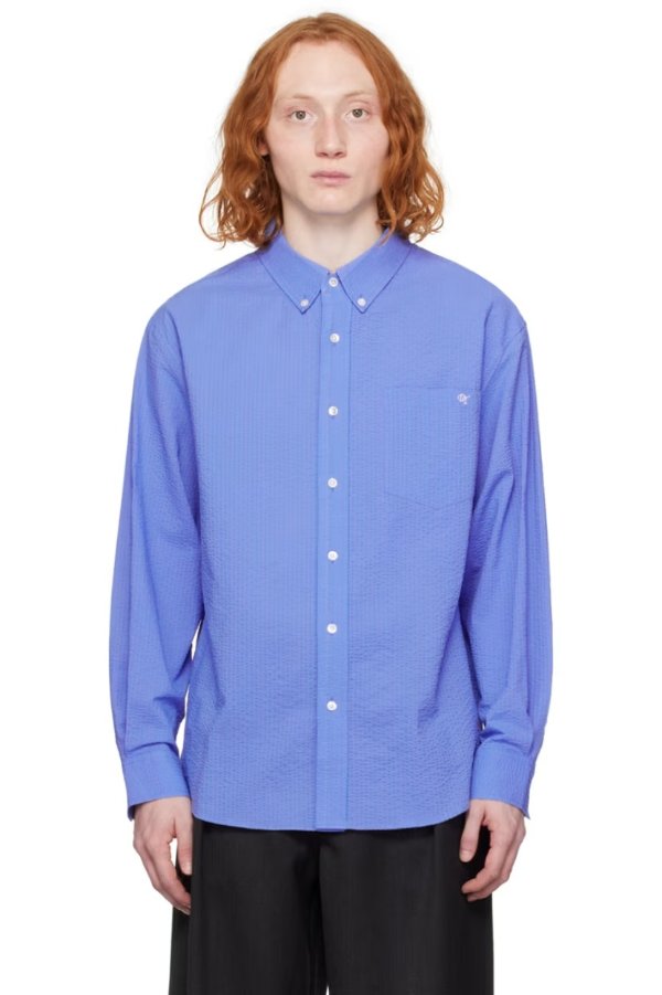 蓝色 Classic 衬衫
