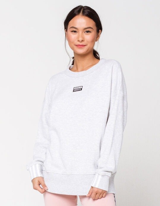 Light Grey Womens Oversized Sweatshirt