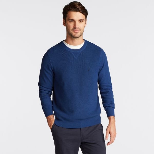 NAVTECH RIBBED FRONT SWEATER