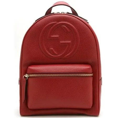 Red Leather Women's Back Pack 536192 CAO0G 6433 | WatchMaxx.com