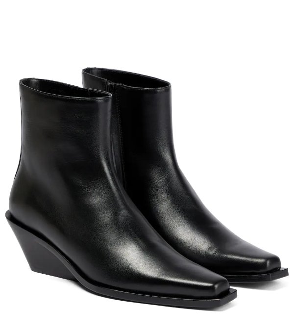 Gerda leather ankle boots