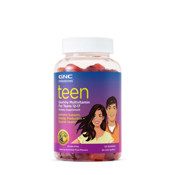 Teen Gummy Multivitamin - Natural Assorted Fruit Flavors - 120 Gummies